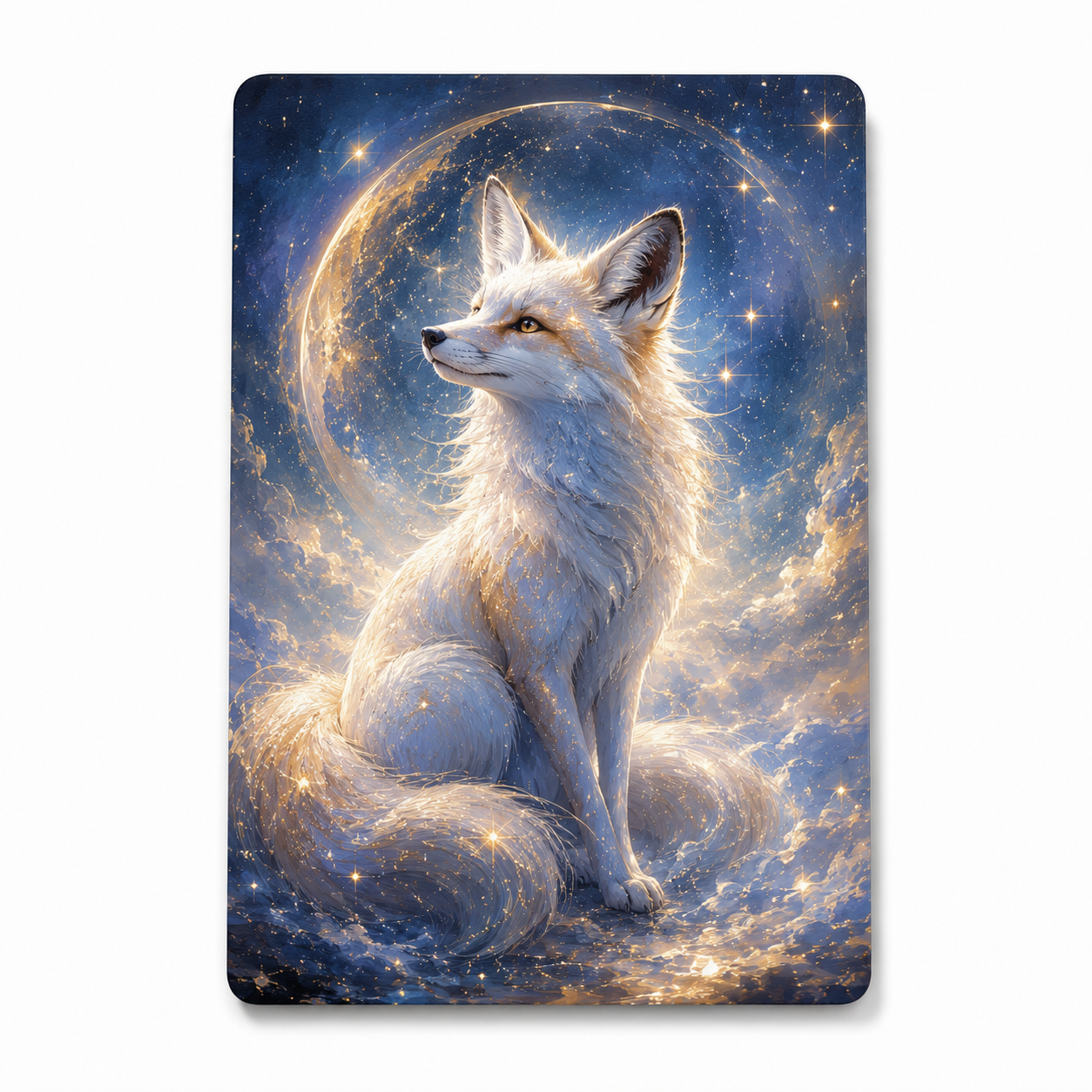 Moonlit Wolf Collectible Art Card